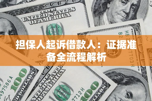 武汉担保人起诉借款人：证据准备全流程解析