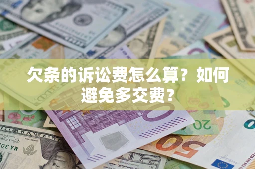 武汉欠条的诉讼费怎么算？如何避免多交费？