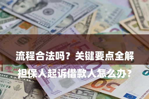 武汉

担保人起诉借款人怎么办？流程合法吗？关键要点全解析